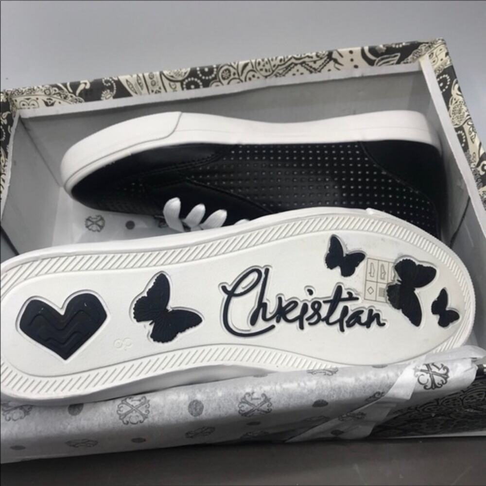 Christian Lacroix Josette Laser-Cut Sneaker shoes